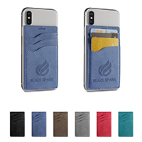 3 Pocket Faux Sueded Phone Wallet